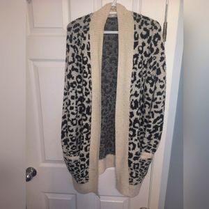Animal Print Cardigan